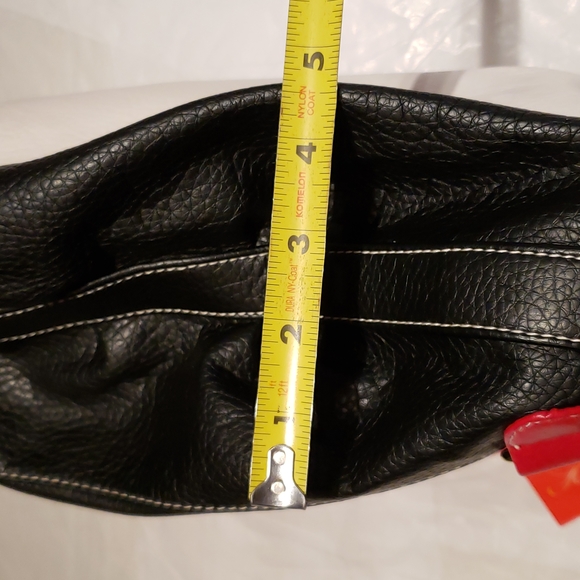 SOUTH POLE Shoulder Handbag New Vegan Pebbled Leather NWT White Black Red 🎉HP🎉 - Picture 13 of 15